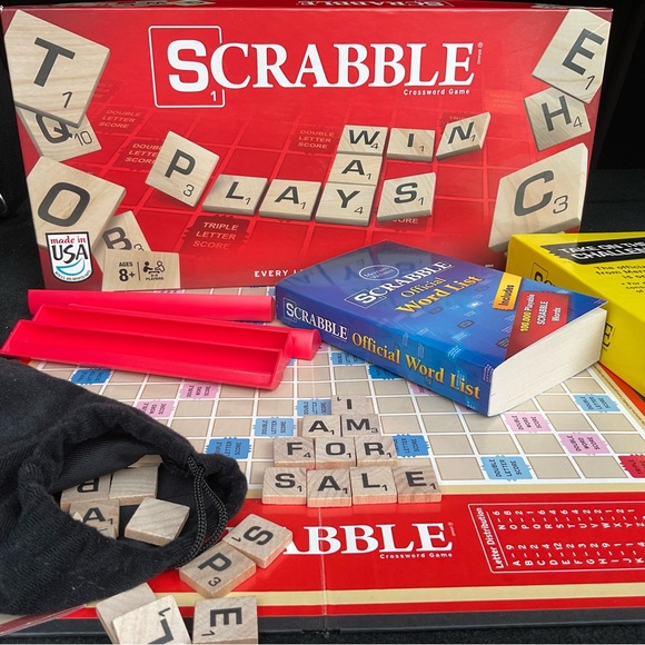 Scrabble Classic Crossword Scrabble Family Game Family Night Board Game - Picture 5 of 5